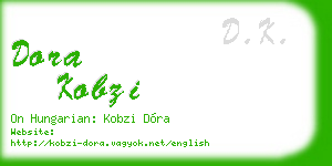 dora kobzi business card